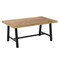 Flash Furniture Natural/Black Acacia Wood Slat Top Patio Table TT-TT01122-1A-NAT-GG - alternate 8